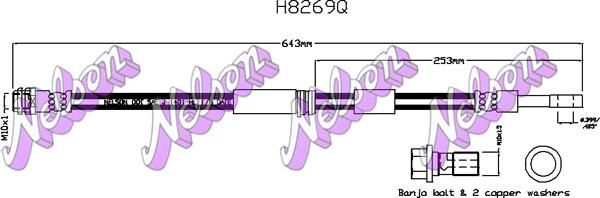 Kawe H8269Q - Flessibile del freno autozon.pro