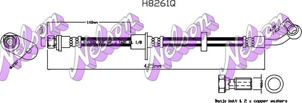 Kawe H8261Q - Flessibile del freno autozon.pro