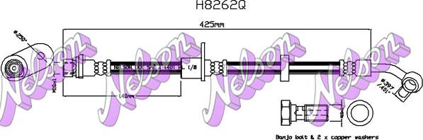 Kawe H8262Q - Flessibile del freno autozon.pro