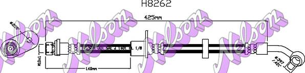 Kawe H8262 - Flessibile del freno autozon.pro