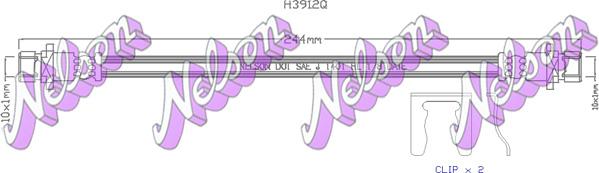 Kawe H3912Q - Flessibile del freno autozon.pro