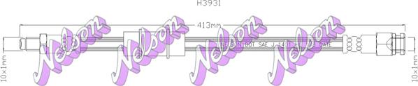 Kawe H3931 - Flessibile del freno autozon.pro