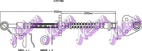 Kawe H3978Q - Flessibile del freno autozon.pro