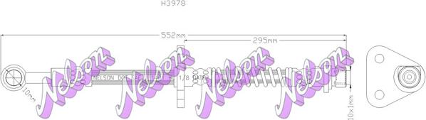 Kawe H3978 - Flessibile del freno autozon.pro