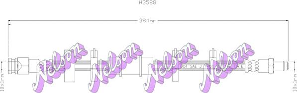 Kawe H3588 - Flessibile del freno autozon.pro