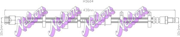 Kawe H3604 - Flessibile del freno autozon.pro