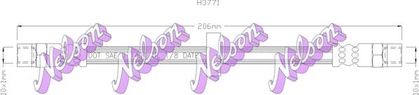 Kawe H3771 - Flessibile del freno autozon.pro