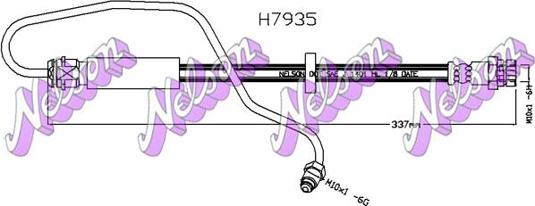 Kawe H7935 - Flessibile del freno autozon.pro