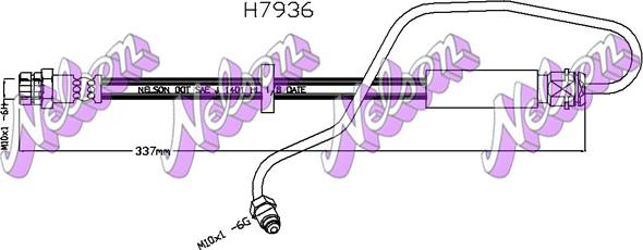 Kawe H7936 - Flessibile del freno autozon.pro