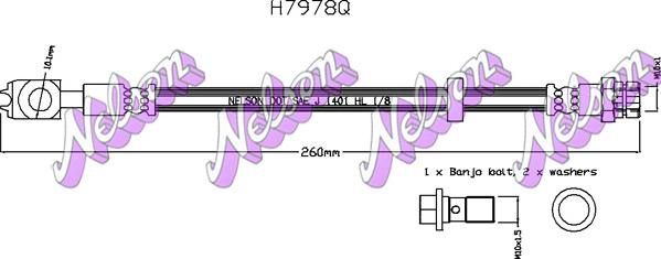 Kawe H7978Q - Flessibile del freno autozon.pro