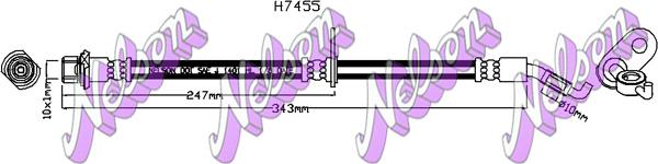 Kawe H7455 - Flessibile del freno autozon.pro