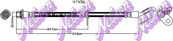 Kawe H7456 - Flessibile del freno autozon.pro