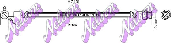 Kawe H7401 - Flessibile del freno autozon.pro