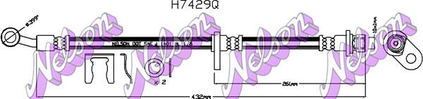 Kawe H7429Q - Flessibile del freno autozon.pro