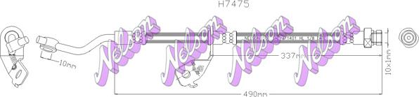 Kawe H7475 - Flessibile del freno autozon.pro