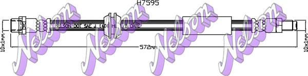 Kawe H7595 - Flessibile del freno autozon.pro