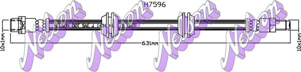 Kawe H7596 - Flessibile del freno autozon.pro