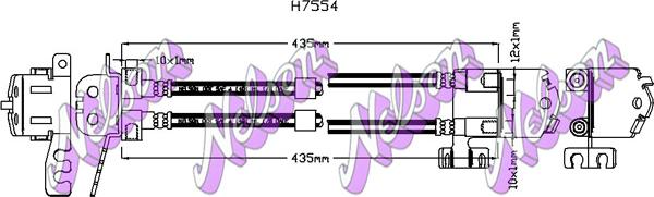 Kawe H7554 - Flessibile del freno autozon.pro