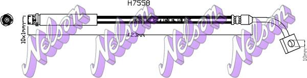 Kawe H7558 - Flessibile del freno autozon.pro