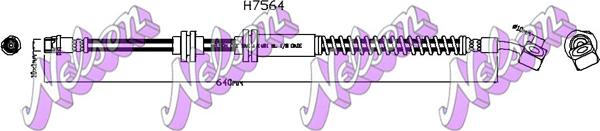 Kawe H7564 - Flessibile del freno autozon.pro