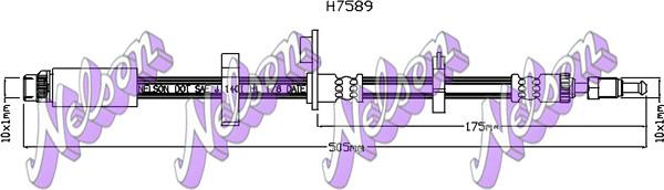 Kawe H7589 - Flessibile del freno autozon.pro