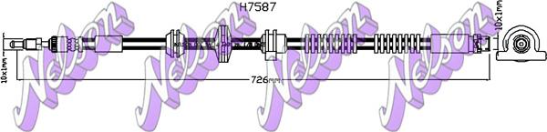 Kawe H7587 - Flessibile del freno autozon.pro