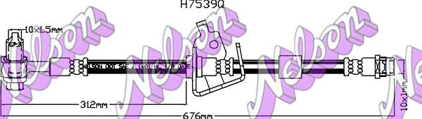 Kawe H7539Q - Flessibile del freno autozon.pro