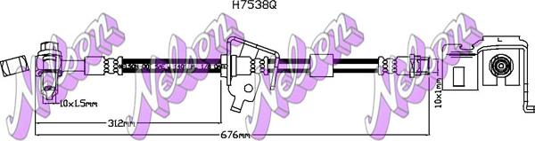 Kawe H7538Q - Flessibile del freno autozon.pro