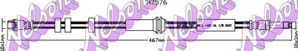 Kawe H7576 - Flessibile del freno autozon.pro