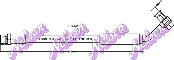 Kawe H7662 - Flessibile del freno autozon.pro