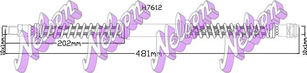 Kawe H7612 - Flessibile del freno autozon.pro