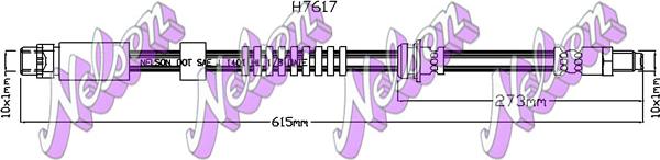 Kawe H7617 - Flessibile del freno autozon.pro