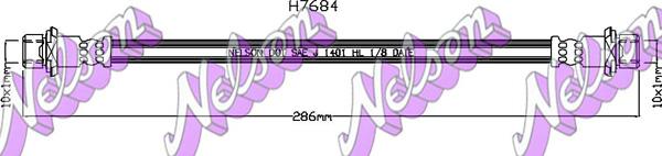 Kawe H7684 - Flessibile del freno autozon.pro