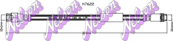 Kawe H7622 - Flessibile del freno autozon.pro