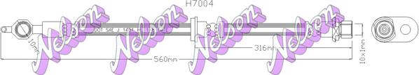 Kawe H7004 - Flessibile del freno autozon.pro