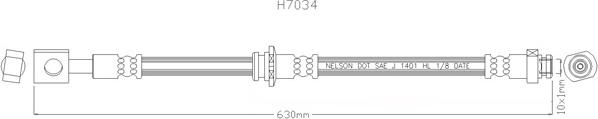 Kawe H7034 - Flessibile del freno autozon.pro