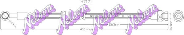 Kawe H7171 - Flessibile del freno autozon.pro