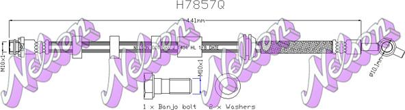 Kawe H7857Q - Flessibile del freno autozon.pro