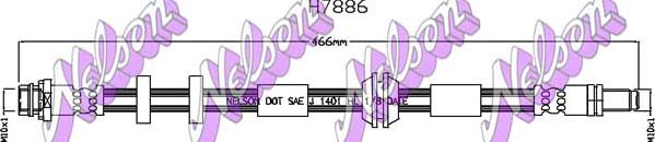 Kawe H7886 - Flessibile del freno autozon.pro