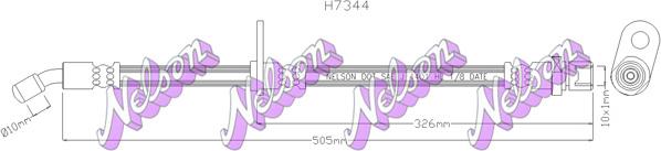 Kawe H7344 - Flessibile del freno autozon.pro