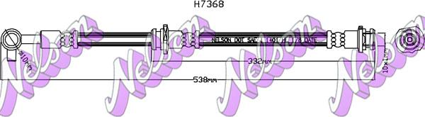 Kawe H7368 - Flessibile del freno autozon.pro