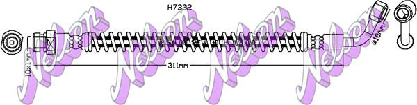 Kawe H7332 - Flessibile del freno autozon.pro