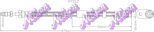 Kawe H7212 - Flessibile del freno autozon.pro