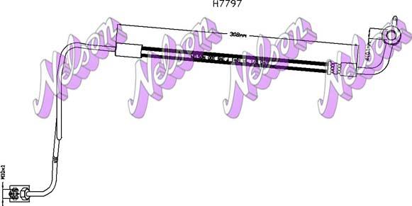 Kawe H7797 - Flessibile del freno autozon.pro