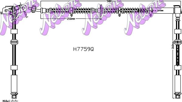 Kawe H7759Q - Flessibile del freno autozon.pro