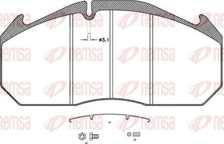 Kawe JCA506.30 - Kit pastiglie freno, Freno a disco autozon.pro