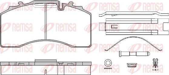 Kawe JCA1416.80 - Kit pastiglie freno, Freno a disco autozon.pro