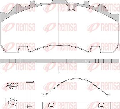 Kawe JCA1554.80 - Kit pastiglie freno, Freno a disco autozon.pro