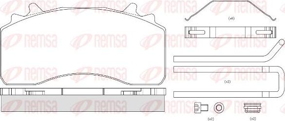 Kawe JCA1526.80 - Kit pastiglie freno, Freno a disco autozon.pro