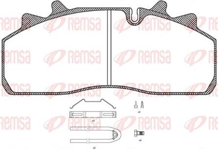 Kawe JCA1254.80 - Kit pastiglie freno, Freno a disco autozon.pro